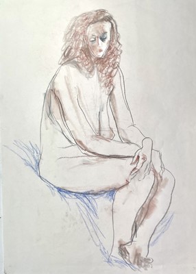 Lot 639 - Henry Richard BIRD (1909-2000) Seated Nude...