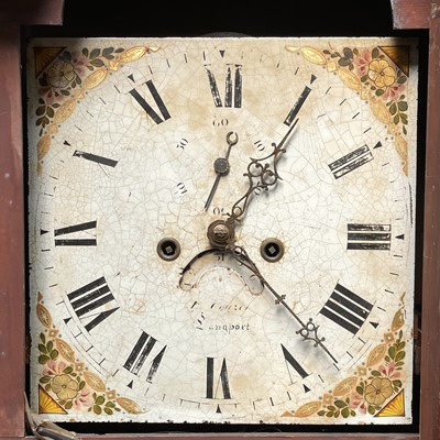 Lot 12 - A George III oak eight-day longcase clock, signed L. Clou?er, Langport.