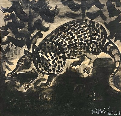 Lot 495 - Leslie ILLSLEY (1936-1989) Armadillo Acrylic...