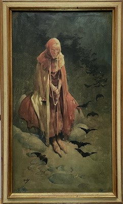 Lot 655 - John HASSALL (1868-1948) The Pied Piper Mixed...