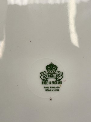 Lot 834 - An Aynsley fruit decorated porcelain plate,...