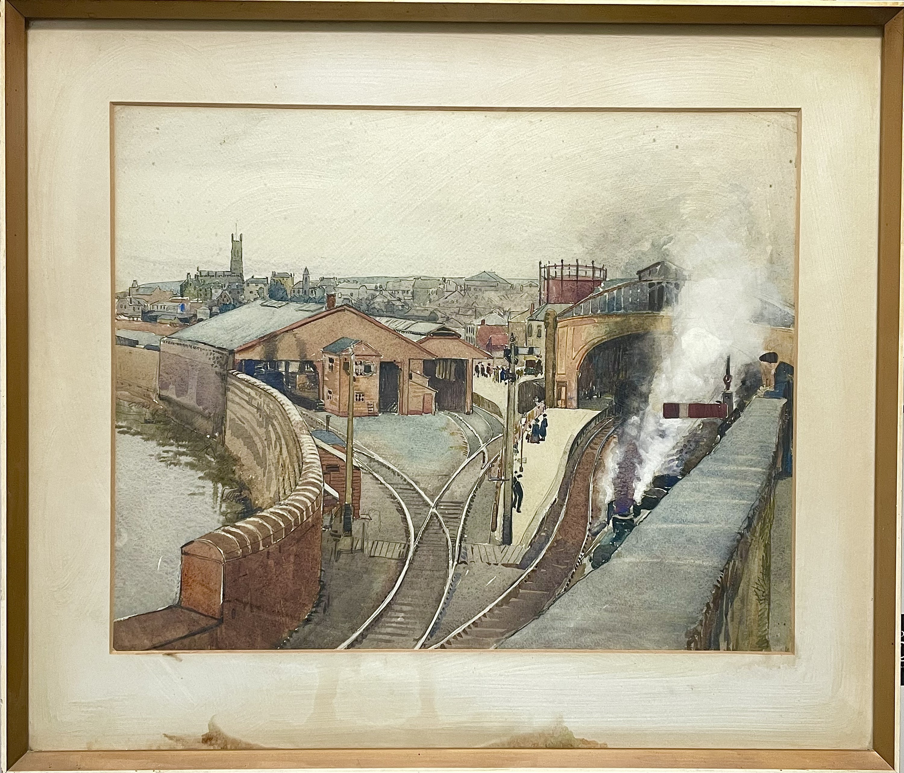 Lot 250 - Eleanor HUGHES (1882-1959) Penzance Station