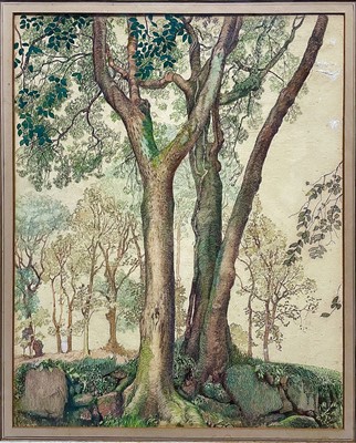 Lot 349 - Eleanor HUGHES (1882-1959) Lamorna Trees...