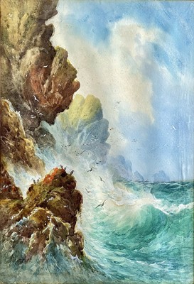 Lot 1402 - Arderne CLARENCE (1882-1966) Pounding Waves...