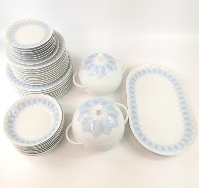 Lot 530 - A Rosenthal porcelain 'Blue Lotus' pattern dinner service.