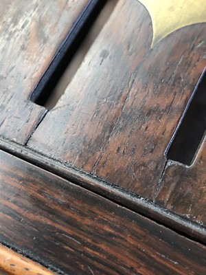 Lot 292 - A Regency rosewood correspondence letter box.