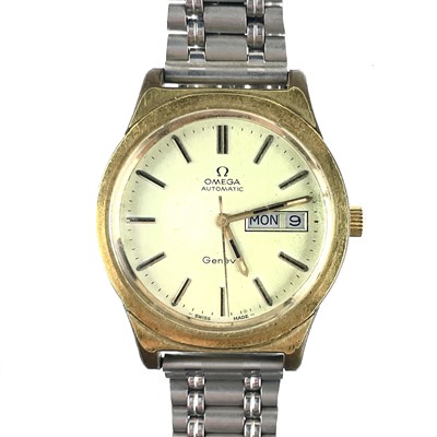 Lot 304 - An Omega Automatic gold plated gentleman's wristwatch.