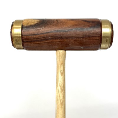 Lot 249 - A Harrods Polo Day part croquet set.