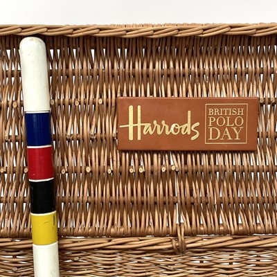 Lot 249 - A Harrods Polo Day part croquet set.