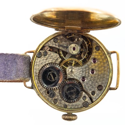 Lot 131 - A 9ct gold ladies manual wind bracelet wristwatch.