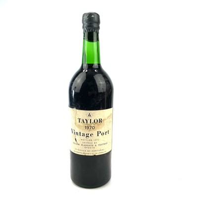Lot 123 - A bottle of Taylor 1970 vintage port bottled...