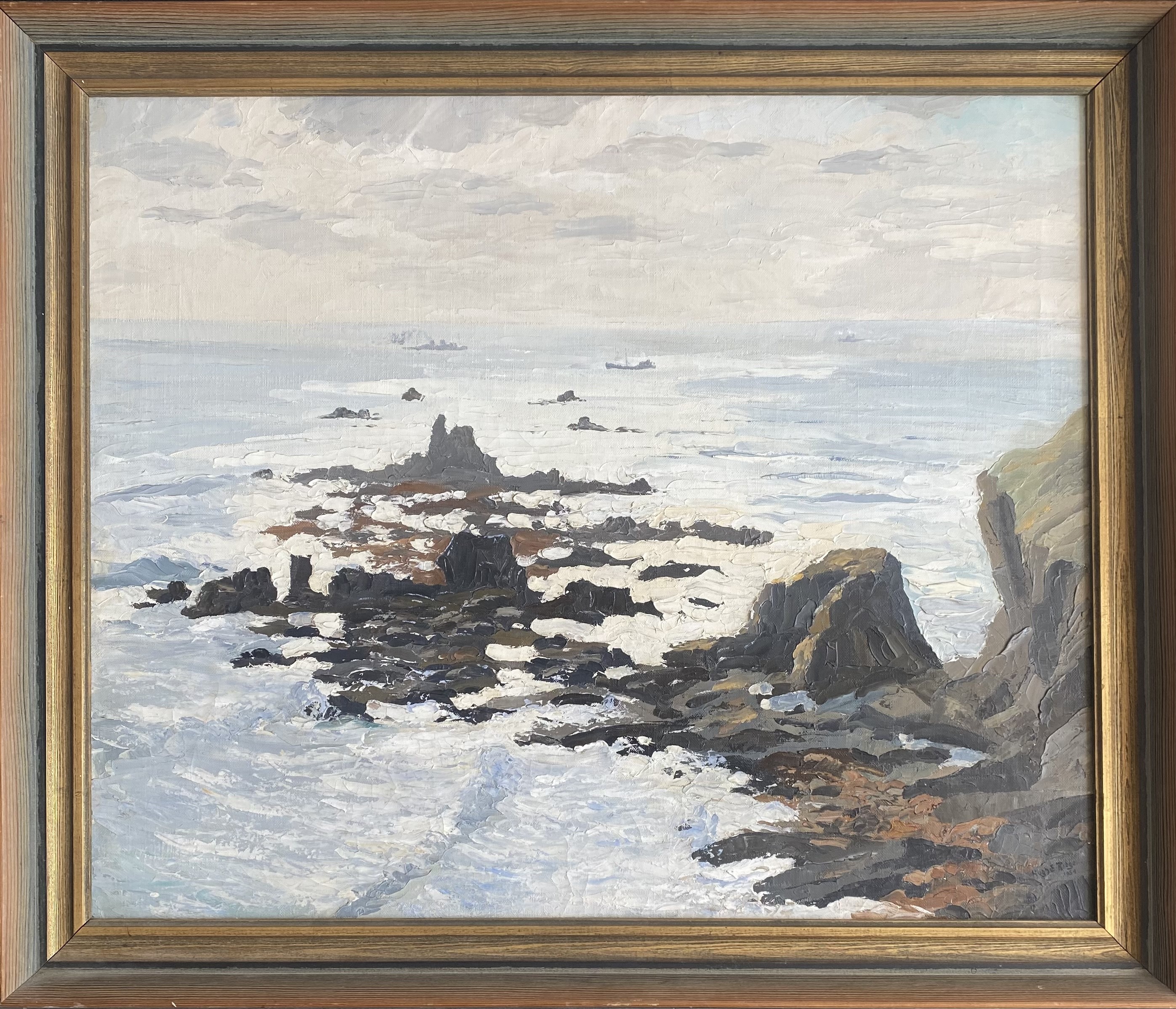 Lot 442 - Hugh E. RIDGE (1899-1976) The Lizard Oil on