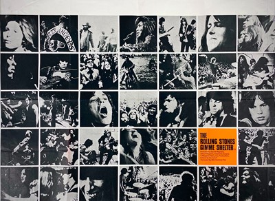 Lot 154 - THE ROLLING STONES. A rare 'Gimme Shelter' British quad cinema poster.