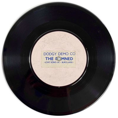 Lot 148 - THE DAMNED. A rare 'Love Song/Burglar' 7" single, Original UK promo- Dodgy Demo Co.