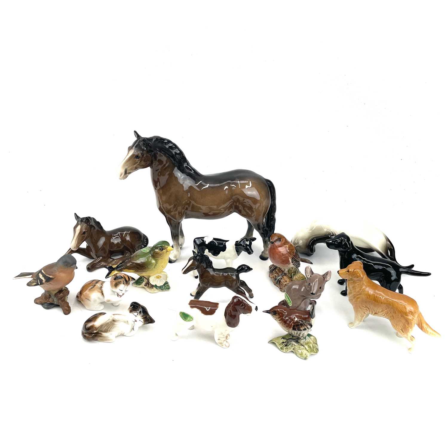 Lot 887 - A Beswick pottery horse height 19cm together...