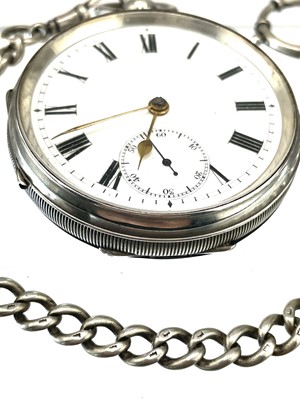 Lot 374 - A Victorian silver key wind pocket watch