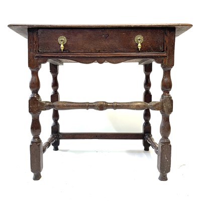 Lot 53 - A Georgian oak side table.