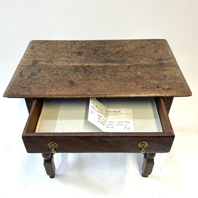 Lot 53 - A Georgian oak side table.