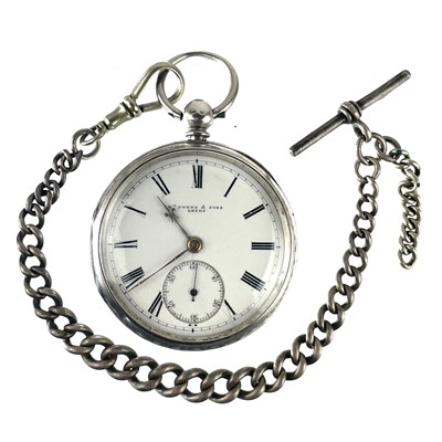 Lot 350 - A Victorian silver cased key wind pocket watch