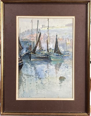 Lot 1410 - Frank ROUSSE (act.1894-1917), Newlyn herring...