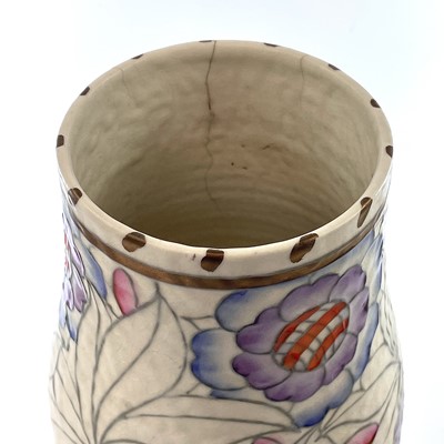 Lot 849 - Three Charlotte Rhead vases, with tube-lined...