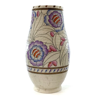 Lot 849 - Three Charlotte Rhead vases, with tube-lined...