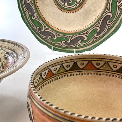 Lot 851 - Charlotte Rhead, a Crown Ducal bowl, with gilt...