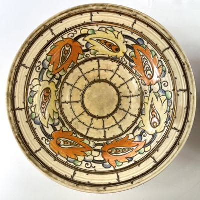Lot 851 - Charlotte Rhead, a Crown Ducal bowl, with gilt...
