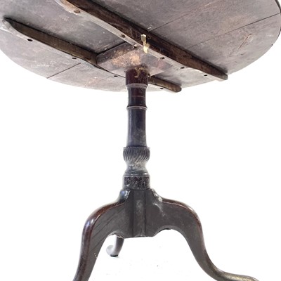 Lot 9 - A George III oak tripod table.