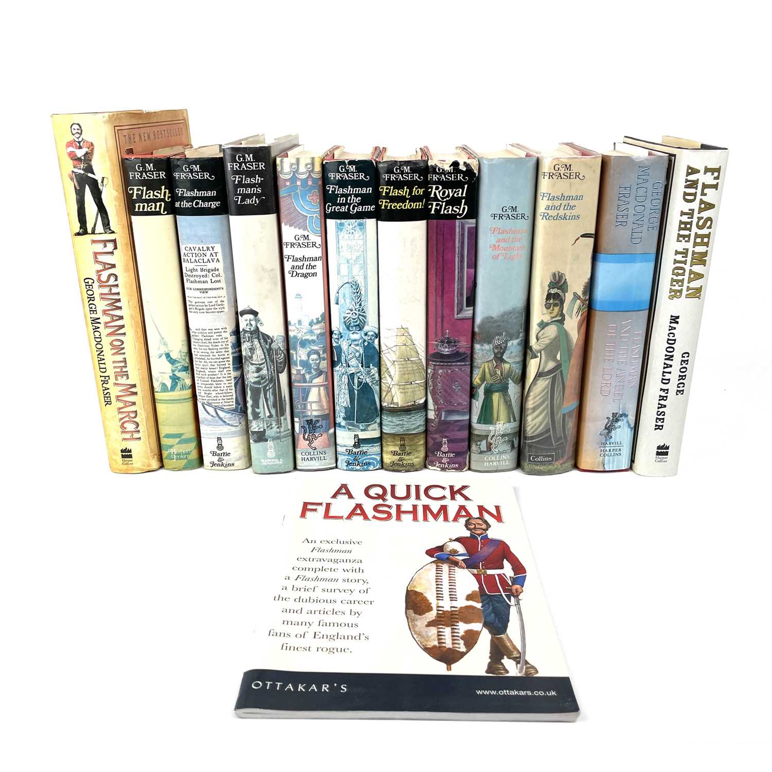 Lot 245 - Twelve first edition 'Flashman's' by G. M. Fraser.