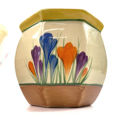 Lot 845 - Clarice Cliff, crocus pattern, a fruit bowl,...
