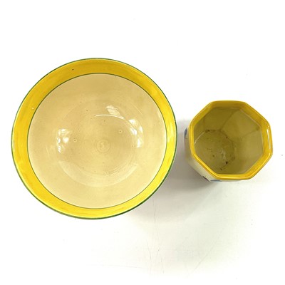 Lot 845 - Clarice Cliff, crocus pattern, a fruit bowl,...