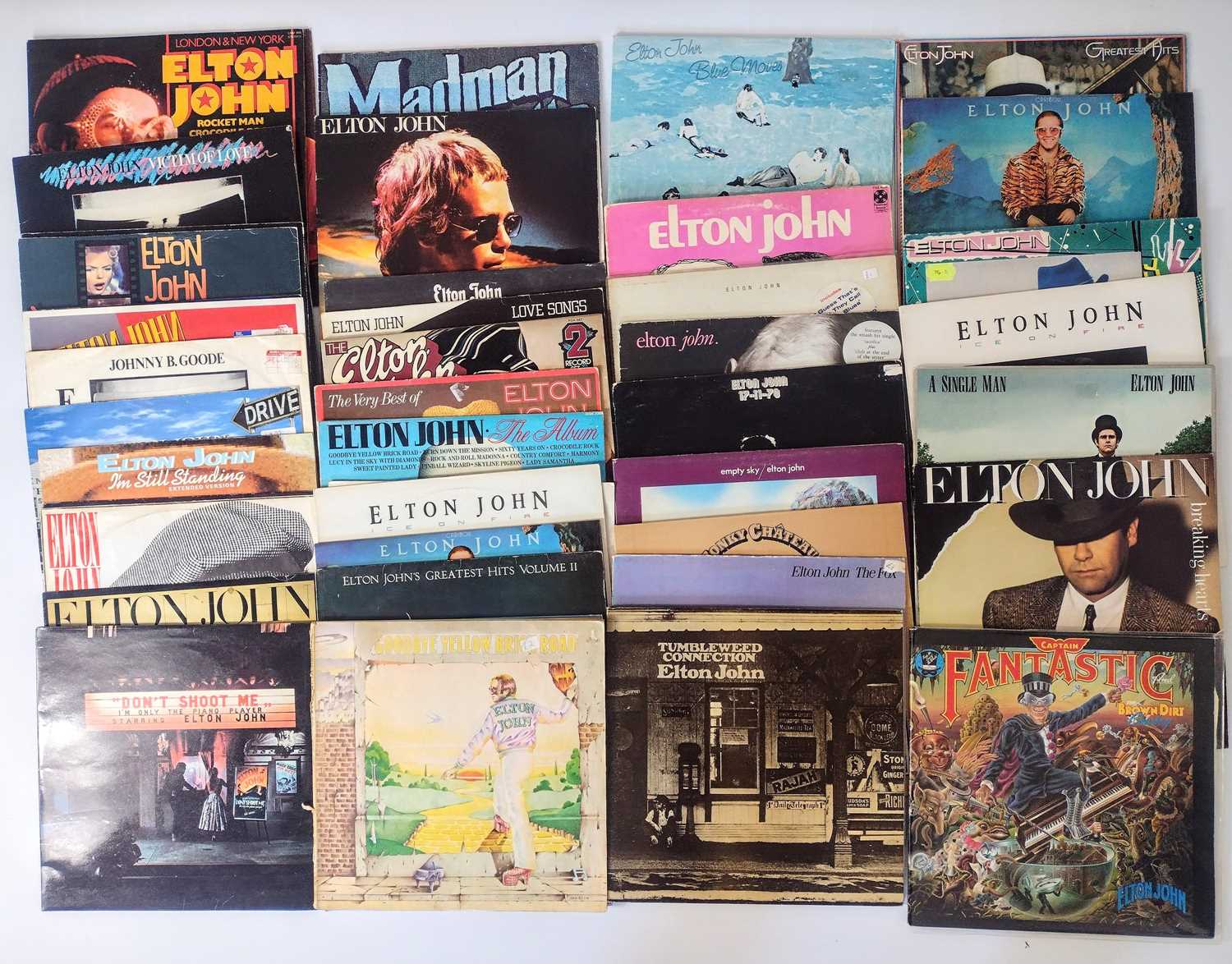 Lot 74 - ELTON JOHN - LP COLLECTION. Forty-seven 12" records including early albums.