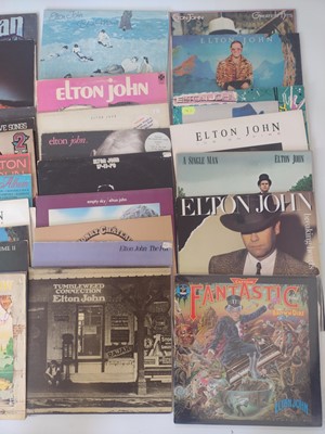 Lot 74 - ELTON JOHN - LP COLLECTION. Forty-seven 12" records including early albums.