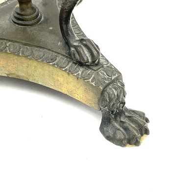 Lot 54 - A George III paktong candlestick, of...