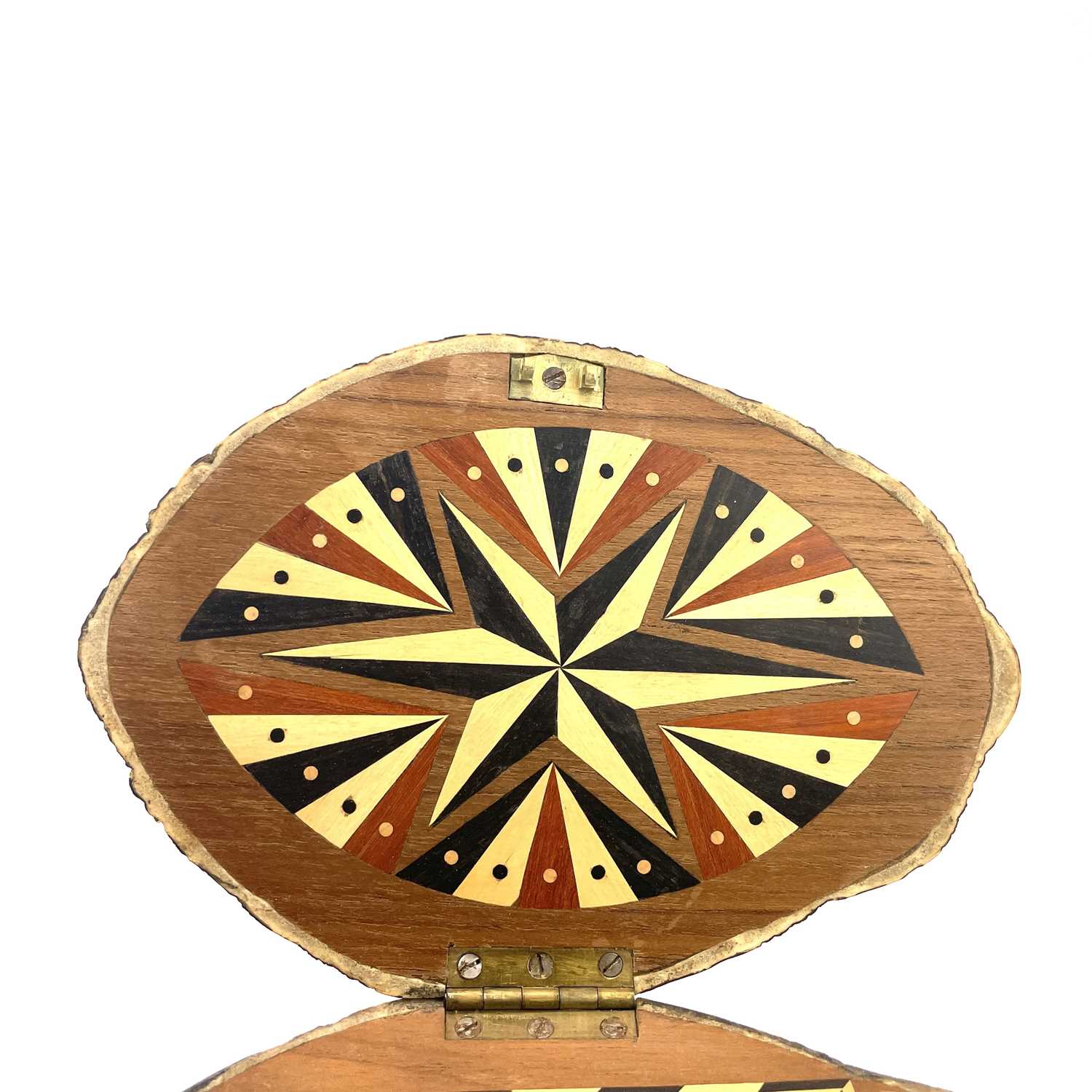 Lot 11 - An Anglo-Indian turtle form trinket box,