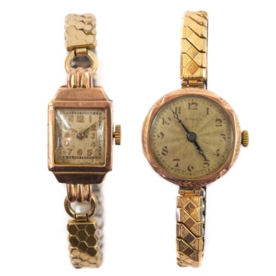 Lot 321 - An early 20th century Rolex 9ct cased ladies manual wind wristwatch