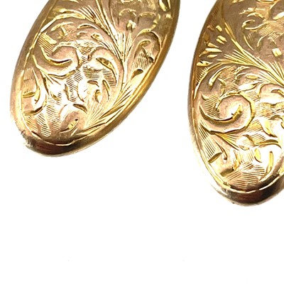 Lot 38 - A collection of 9ct gold cufflinks.