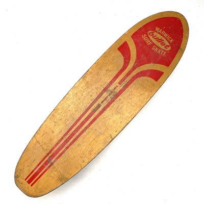 Lot 162 - A circa 1960s bullet Warwick Surf Skate...