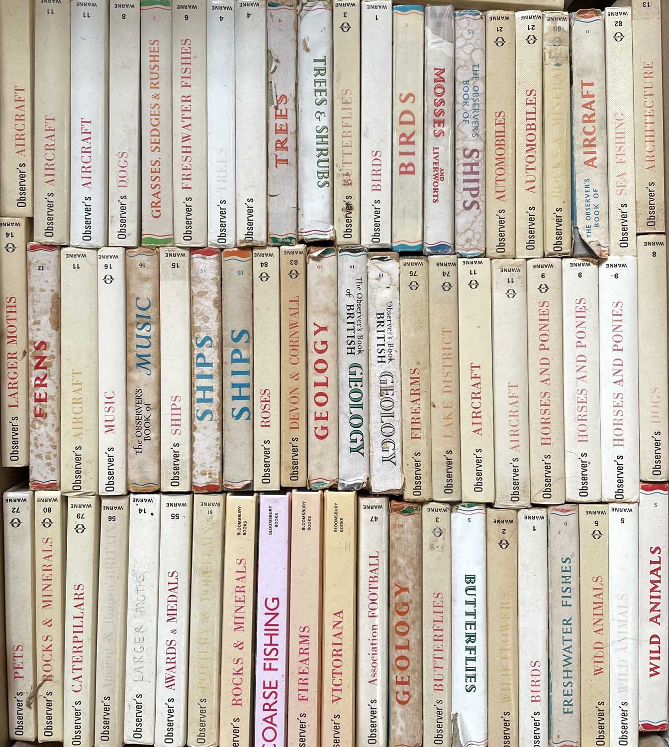 Lot 244 - Over 184 observer books.