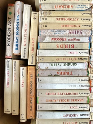 Lot 244 - Over 184 observer books.