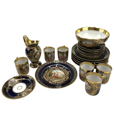 Lot 808 - A Vienna porcelain coffee set, circa 1890,...