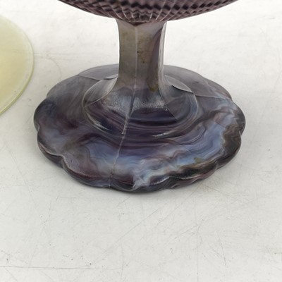 Lot 828 - An Art Nouveau vaseline glass light shade,...