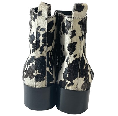 Lot 417 - Miss Selfridge Limited Edition pony fur boots.