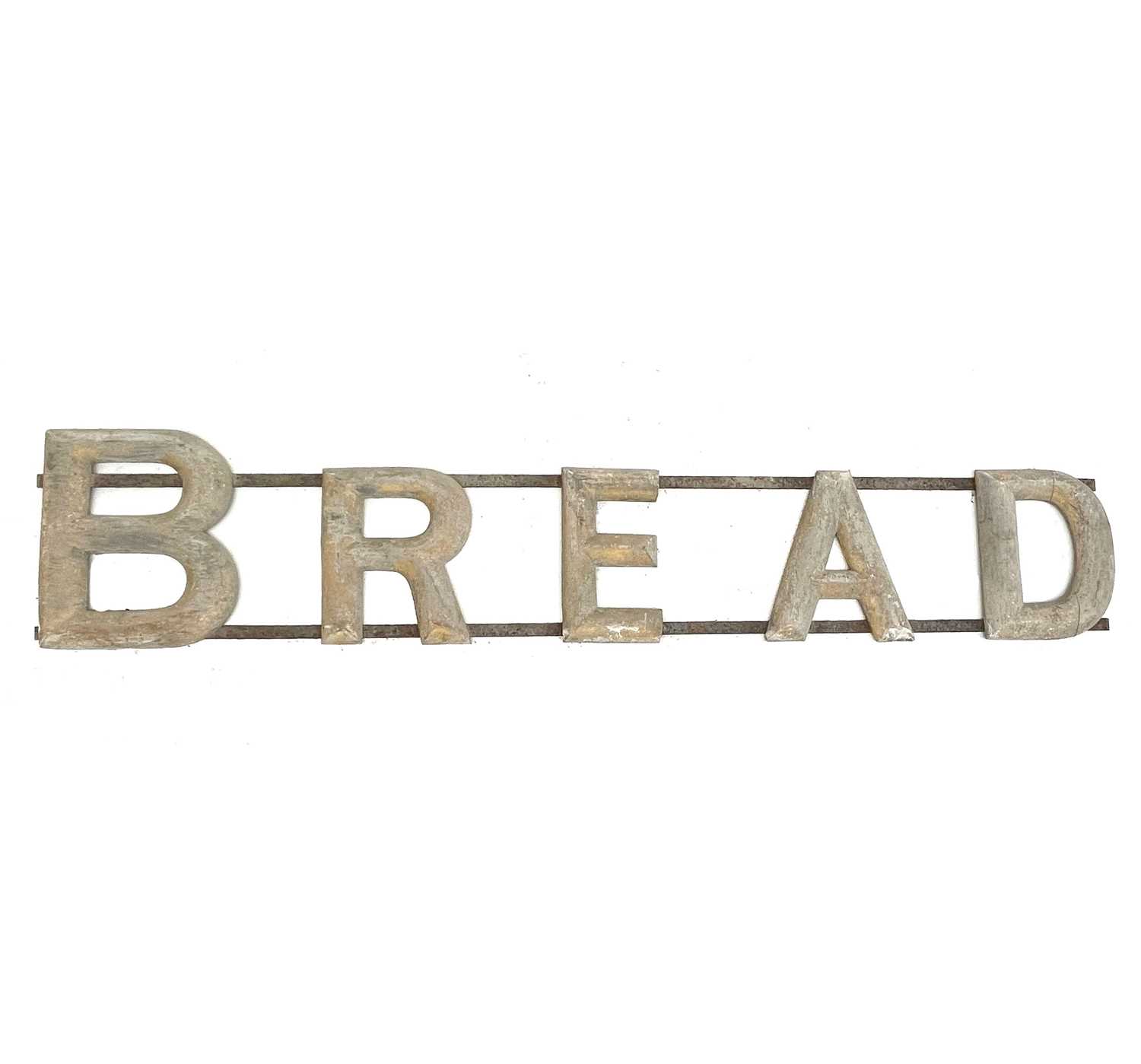 Lot 22 - .A vintage bread advertising sign, wrought...