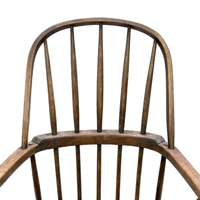 Lot 86 - A sycamore, ash and elm Cornish armchair, 19th century.