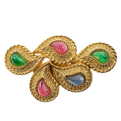 Lot 412 - Christian Dior costume brooch.