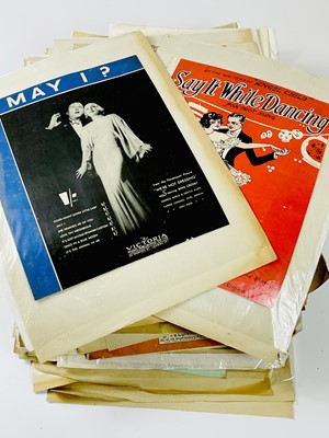 Lot 56 - A large collection of vintage sheet music.