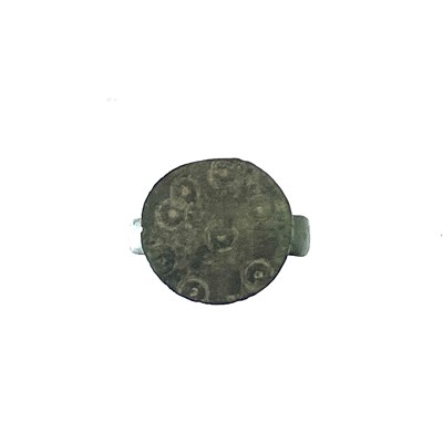 Lot 85 - An Anglo-Saxon bronze ring, circa 700AD.
