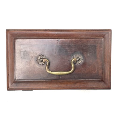 Lot 17 - A George III mahogany and crossbanded brass...